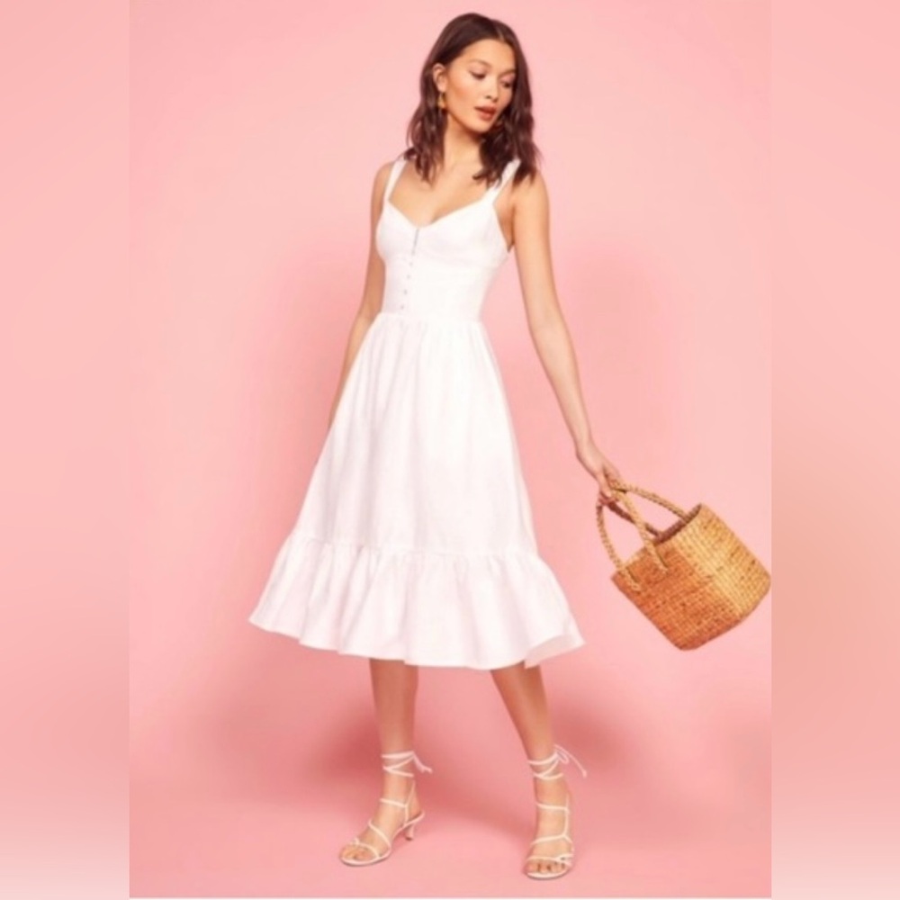 Reformation Dolci Linen Dress